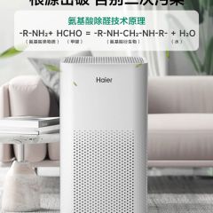 海尔空气净化器家用除甲醛除烟宠物异味灰尘负离子小型机白鲸JH5