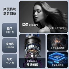 电吹风机家用高速大风力负离子风筒护发可折叠大功率速干静音专用